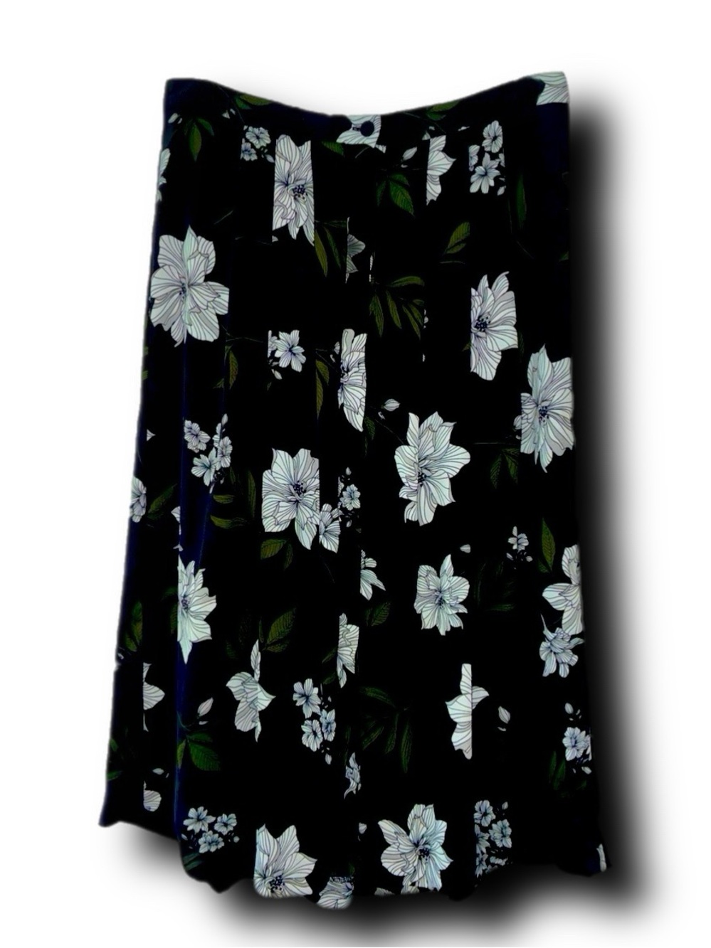 Banana Republic Floral Print Pleated Button-Up Midi Skirt Practical Magic Fall